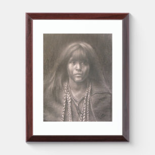 Plaque with Native American Child