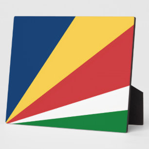 Plaque with Seychelles Colors Modern Design