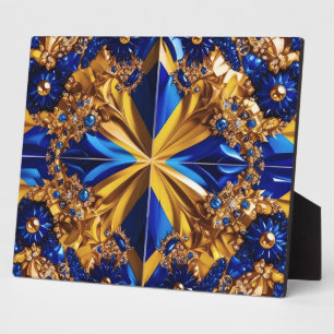 Plaque with Sweden Colors Modern Design