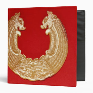 Plaque with two dragons and a Tao-tie mask Binder
