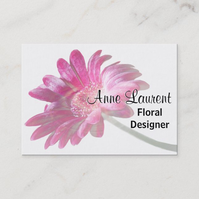Plasher Pale Petals Professional 3.5" x 2.5" Business Card (Front)