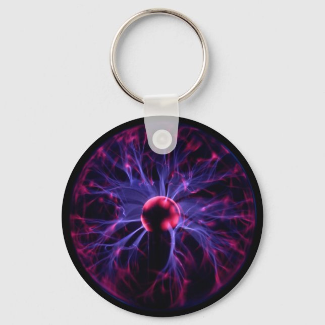 Plasma ball and chain keychain (Front)