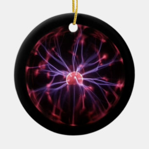 Plasma Ball Ceramic Ornament
