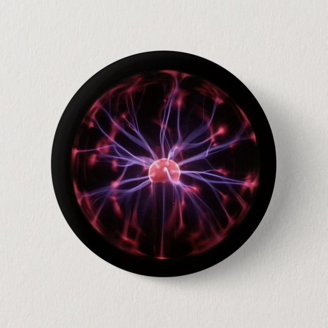 Plasma Ball Pinback Button (Front)