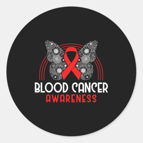 Plasma Cell Myeloma Survivor Blood Cancer Awarenes Classic Round Sticker