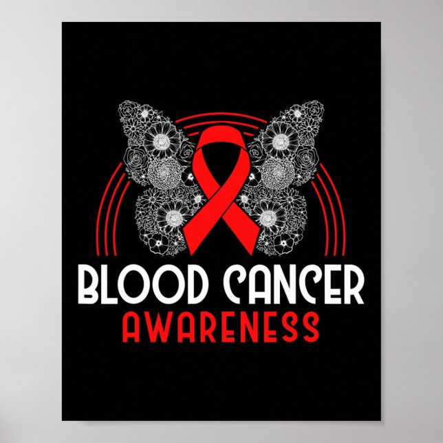 Plasma Cell Myeloma Survivor Blood Cancer Awarenes Poster (Front)