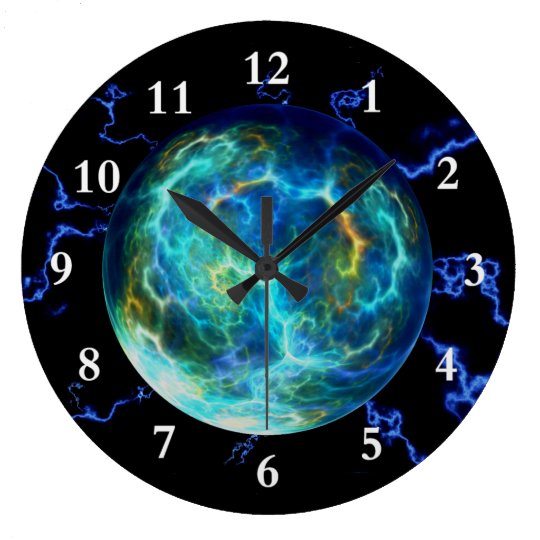 Plasma Electric Large Clock