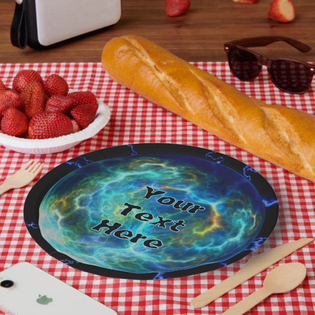 Plasma Electric Paper Plates (Picnic)
