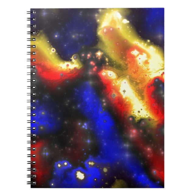 plasma fractal design notebook (Front)