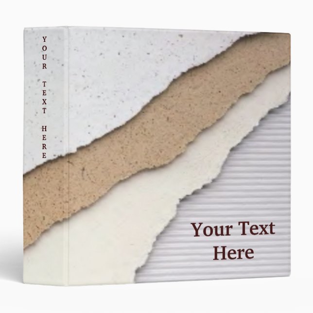 Plaster Coating Avery Binder (Front/Spine)