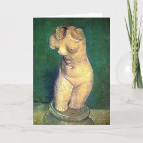 Plaster Statuette Female Torso by Vincent van Gogh Card