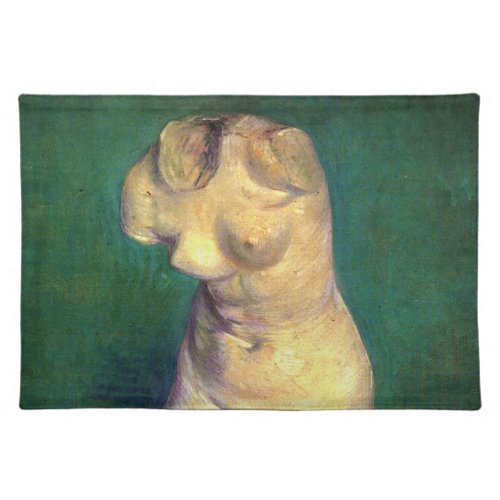 Plaster Statuette Female Torso by Vincent van Gogh Cloth Placemat