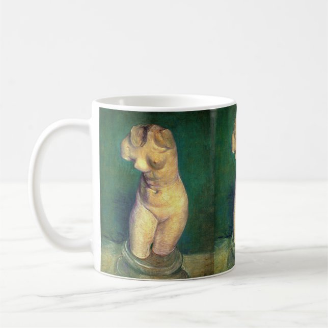 Plaster Statuette Female Torso by Vincent van Gogh Coffee Mug (Left)