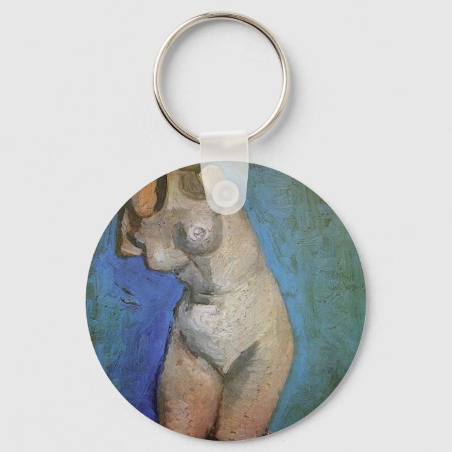 Plaster Statuette Female Torso by Vincent van Gogh Keychain (Front)