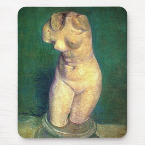 Plaster Statuette Female Torso by Vincent van Gogh Mouse Pad