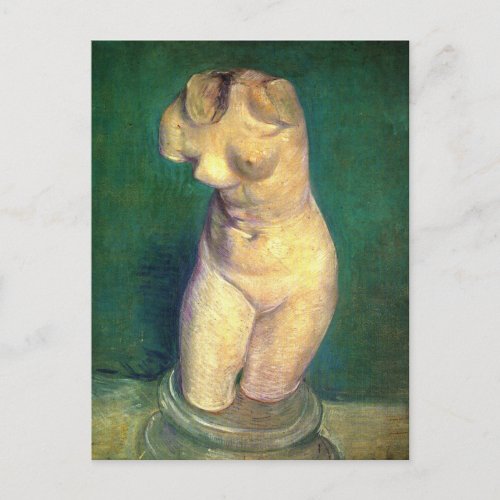 Plaster Statuette Female Torso by Vincent van Gogh Postcard
