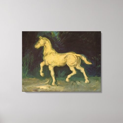 Plaster Statuette of a Horse by Vincent van Gogh Canvas Print