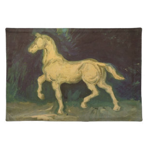 Plaster Statuette of a Horse by Vincent van Gogh Cloth Placemat