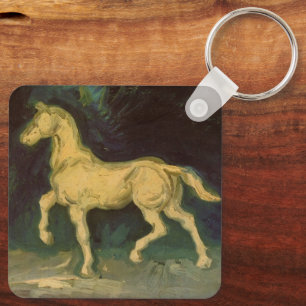 Plaster Statuette of a Horse by Vincent van Gogh Keychain