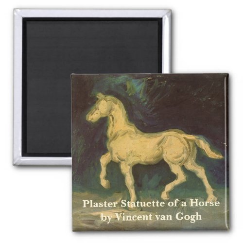 Plaster Statuette of a Horse by Vincent van Gogh Magnet