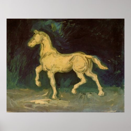 Plaster Statuette of a Horse by Vincent van Gogh Poster