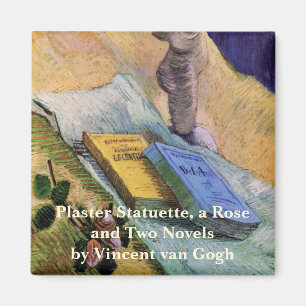 Plaster Statuette Rose and Novels Vincent van Gogh Magnet