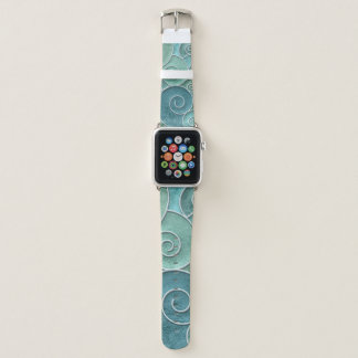 Plaster wall seamless texture with swirls pattern, apple watch band