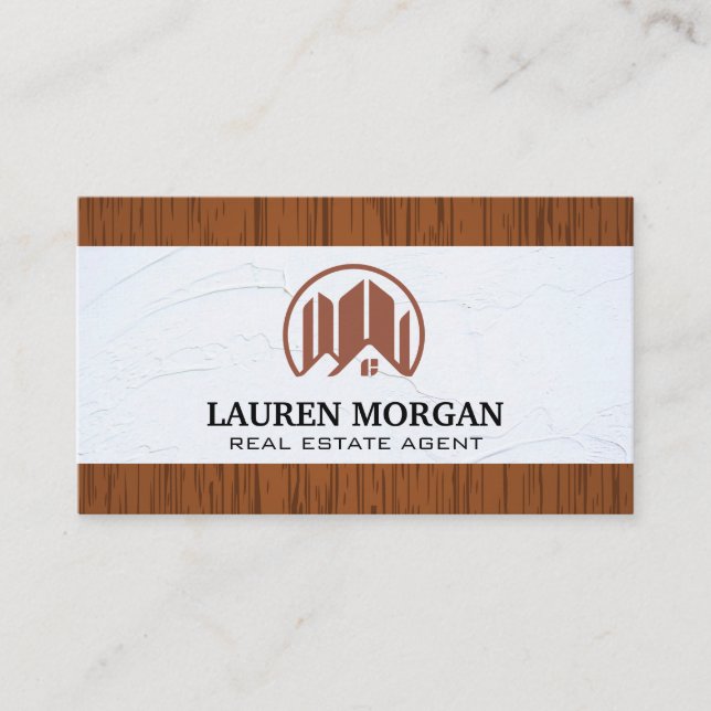 Plaster Wall | Wood Trim Business Card (Front)