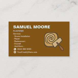 Plasterer Drywall Business Card Drywall