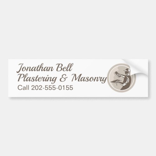 Plasterer Masonry Drywall Bumper Sticker