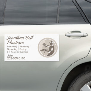 Plasterer Masonry Drywall Car Magnet
