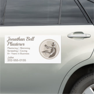 Plasterer Masonry Drywall Car Magnet