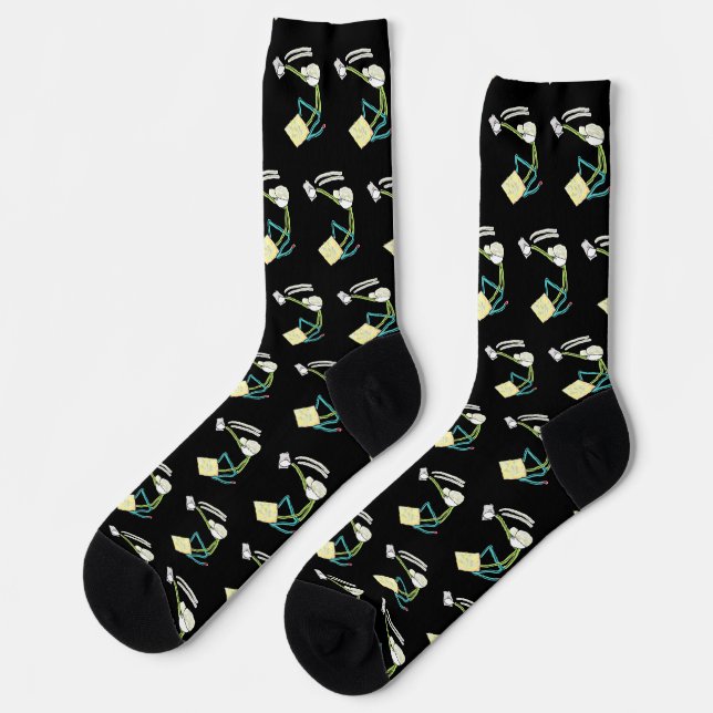 Plasterer Stickman Socks (Left)