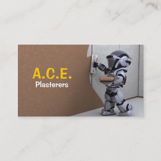 Customizable Plasterers Business Card