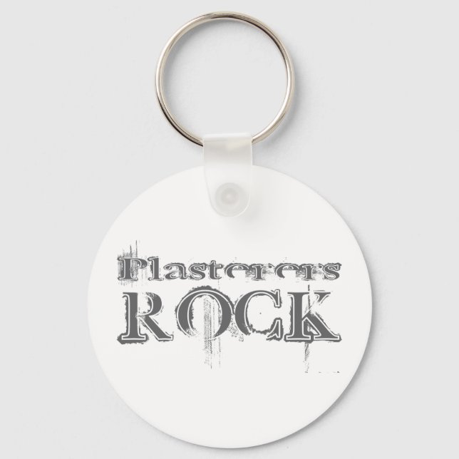 Plasterers Rock Keychain (Front)