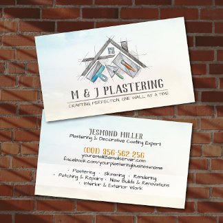 Plastering Services  Business Card