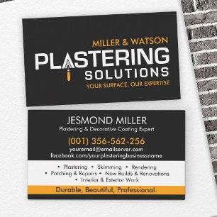 Plastering Services Business Card
