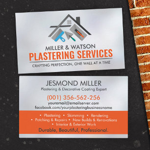 Plastering Services Business Card
