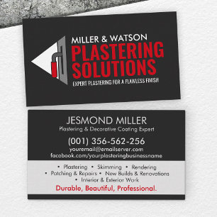 Plastering Services Business Card