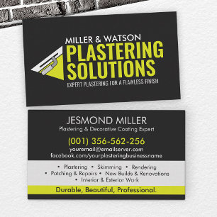 Plastering Services Business Card