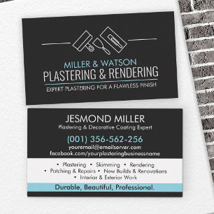 Plastering Services Business Card