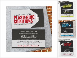 Plastering Services Business Cards