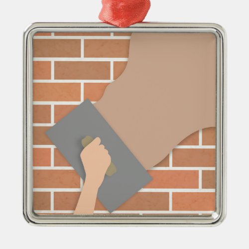 Plastering wall metal ornament