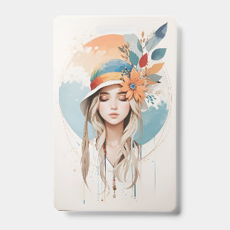  Plastic Badge - Vertical