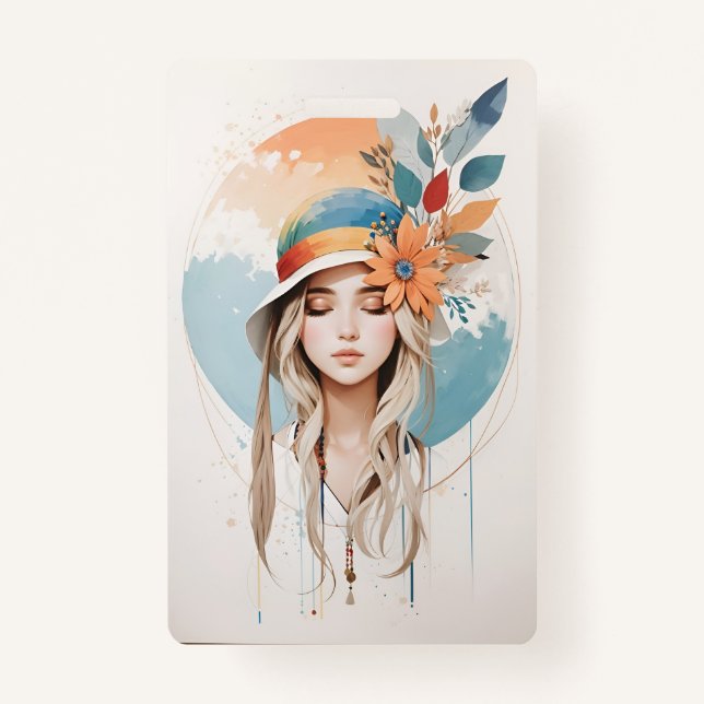  Plastic Badge - Vertical (Front)