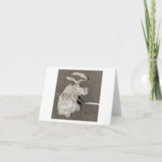 Plastic Bag Bunny 🐰  Thank You Card