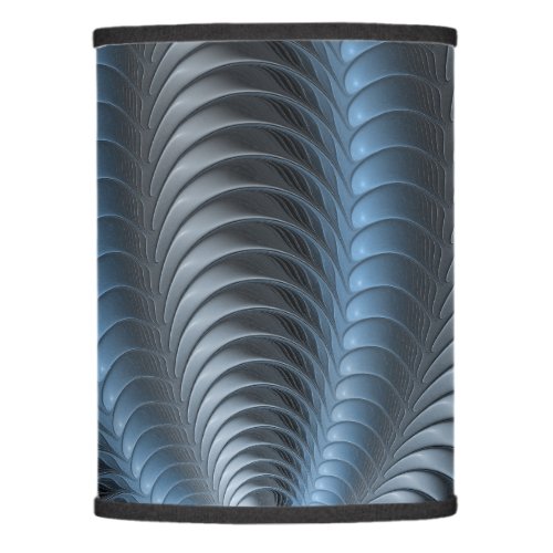 Plastic Blue Gray 3D Fractal Art Modern Abstract Lamp Shade