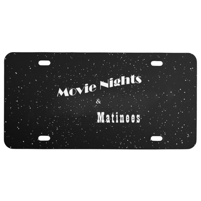 Plastic Car Tag License Plate (Front)