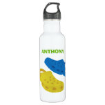 Plastic Casual Moccasin Shoes Collage Personalized Stainless Steel Water Bottle