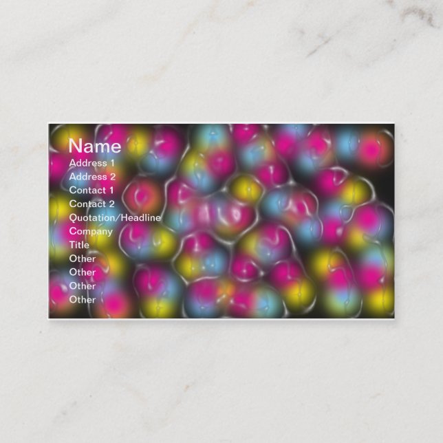Plastic Color Business Card (Front)